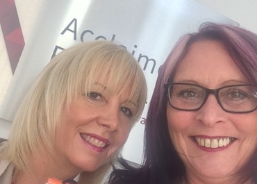 Jill Raine and Lindsay Thomas-Johnson wear it pink